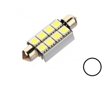 żarówka LED SV8.5 12V CANBUS 42mm C3W, C5W, biała