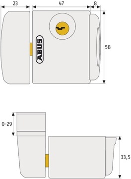 Оконный замок ABUS FTS 3003