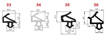 1м = 1,55 зл. ПРОКЛАДКА 2м ПРОКЛАДКА для окна ALUPLAST