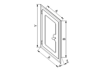 AWENTA ДВЕРЬ ДЛЯ ДЫМОХОДА ИЗ НЕРЖ. НЕРЖ. DMNW 14x14