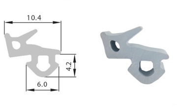 EPDM S-1127 A Уплотнитель оконный VEKA