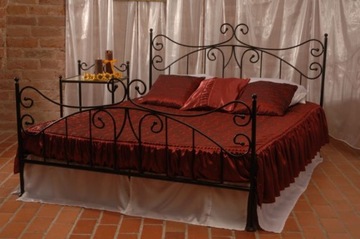 Металлическая спальная кровать ERYKA 120X200 Glamour