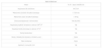 Доводчик DORMA TS 79 с рычагом, серебристый