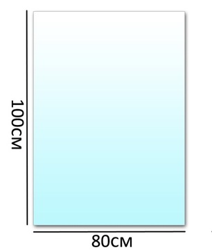 ОСНОВАНИЕ КАМИНА ИЗ ЗАКАЛЕННОГО СТЕКЛА 80x100