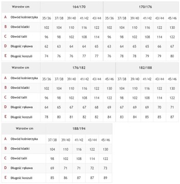 KOSZULA BIAŁA GŁADKA NA SPINKI 43 164-170 SLIM