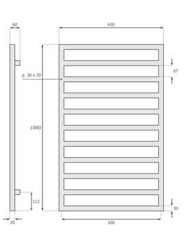 для ванной комнаты ДЕКОРАТИВНЫЙ 100x63 PORTO GRAPHITE PEARL