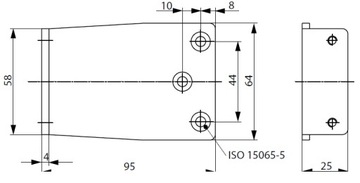 Кронштейн монтажный A154 для доводчиков ASSA ABLOY