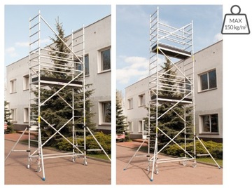 Rusztowanie aluminiowe jezdne Drabex RA 600 3,80 m