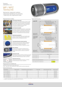 Kospel WP-140 ТЕПЛООБМЕННИК ГВС ДВУХМЕСТНЫЙ ЛЮКС 140л