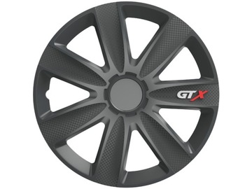 4x15 карбоновых колпаков VERSACO GTX, графитовый комплект