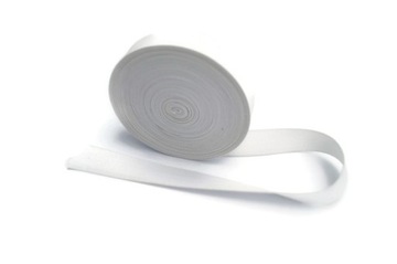 GUMA-GUMKA PŁASKA ODZIEŻOWA 30 mm CZARNA/BIAŁA 1mb
