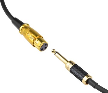 Kabel przewód 6,3 Jack mono XLR żeński Klotz 1,5m