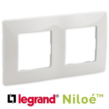 RAMKA PODWÓJNA BIAŁA LEGRAND NILOE 665002