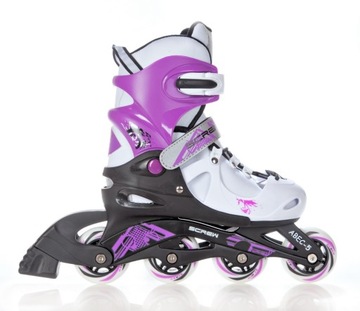 Коньки Screw Bella Черный/Фиолетовый 38-41 (26-28см)