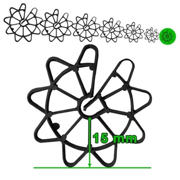 Podkładki do zbrojeń pionowych dystans 15mm-250szt