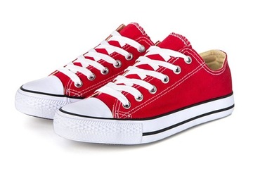 Buty dziecięce TRAMPKI Czerwone Tenisówki P4