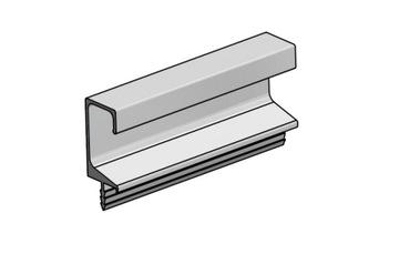 АЛЮМИНИЕВАЯ МЕБЕЛЬНАЯ РУЧКА FE-3 BAR 1900 мм ALU