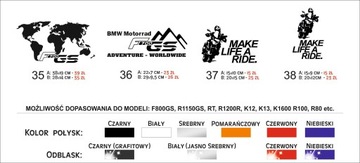 Наклейки на багажник мотоцикла BMW GS, KTM, Adventure