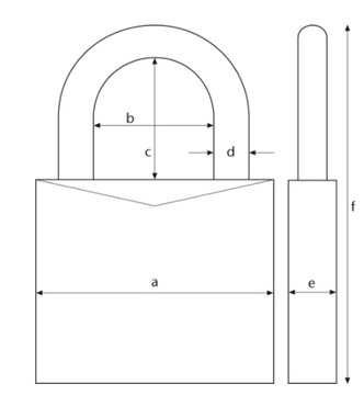 ABUS 10 НАВЕСНЫХ ЗАМКОВ НА 1 ТИТАЛОВЫЙ НАВЕСНОЙ ЗАМОК 10x50MM