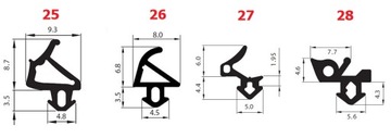 1м = 1,55 зл. ПРОКЛАДКА 2м ПРОКЛАДКА для окна ALUPLAST