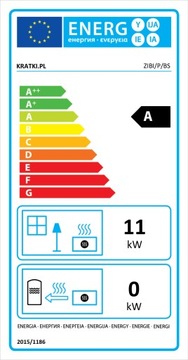 KOMINEK NAROŻNY WKŁAD KOMINKOWY Zibi 11Kw Prawy + ZESTAW MONTAZOWY + LUFTY