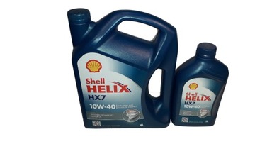 SHELL HELIX HX7 МАСЛО 10W40 5Л ФИЛЬТРЫ 4Л + 1Л