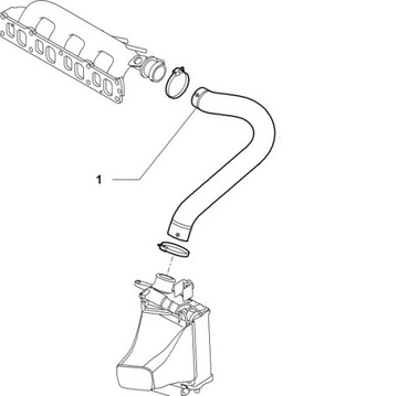 PRZEWÓD TURBO KOLEKTORA ALFA ROMEO 147 GT 1.9 JTD