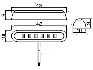 СВЕТОДИОДНАЯ ЛАМПА 6 SMD лодка яхта кемпер TIR 12V 24V HIT