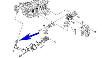 Заглушка EGR Navara Pathfinder 2.5 D40 190KM EURO5