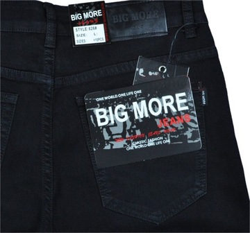 Spodnie męskie jeans Big More 610 czarne L32 pas 88 cm 34/32