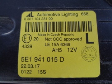 Skoda octavia 3 3 5e рестайлинг  16- full led левая фара 5e1941015d Недорого, фото thumb