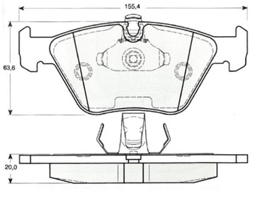 MIKODA 0428 ДИСКИ, КОЛОДКИ BMW 5 E39 передние 296мм