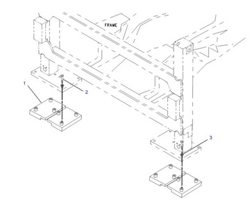 CAT 428 432 ОПОРА РЕЗИНОВЫЕ НОЖКИ ЛАПЫ 1667870 HD PRO