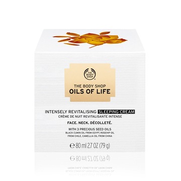 THE BODY SHOP OILS OF LIFE ИНТЕНСИВНО СНЯЩИЙ КРЕМ Ночной крем 80 мл