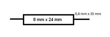 Металлопленочный резистор Mundorf MR5 Watt 0,1 Ом 0R1