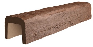Belka Rustykalna Ciosana, Belka dekoracyjna 19x17 cm x 3m - palisander