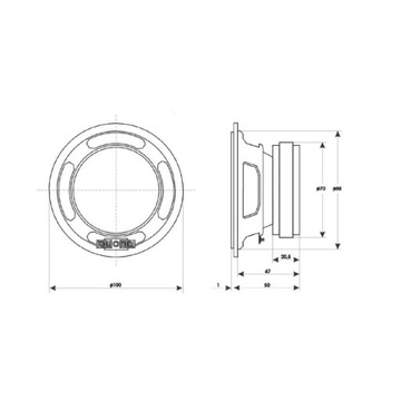 Динамик средних частот Tonsil GDM 10/60 Altus 75