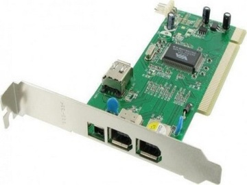 Сетевой контроллер PCI-контроллер для FireWire 1394a (3+1)