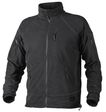 Bluza Męska Polarowa Helikon Alpha Tactical Polar Ciepły Black XXL