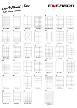 САМОКЛЕЯЩИЕСЯ ЭТИКЕТКИ А4 Emerson 100 листов КАЧЕСТВЕННО!!