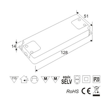 Блок питания для светодиодов ZP-LED/15W 12V DC - MCJ MEBLOWY