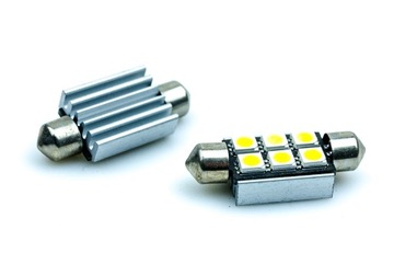 6 светодиодных ламп C5W C10W SMD Can Bus