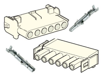 РАЗЪЕМ MATE-N-LOCK 6-контактный MNL6 MNL-6