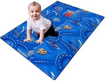 DYWAN DISNEY CARS ULICE MIASTO AUTA 180x200 SZARY
