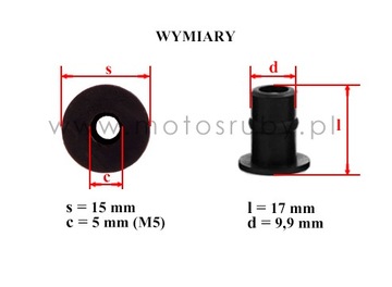 НАБОР СЕРЕБРЯНЫХ ГАЙОК M5 x 20, комплект 6