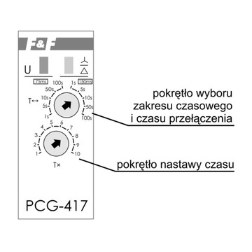 РЕЛЕ ВРЕМЕНИ 2Z 8A 24V DC F&F PCG-417DUO