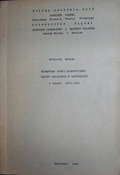 ПОЛЬСКИЙ ТЕАТР В КАТОВИЦЕ 1922-39 РЕПЕРТУАР СИЛЕЗИЯ