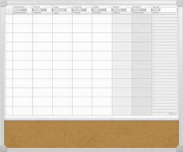 Магнитный ежедневник с пробкой 60х50 см.