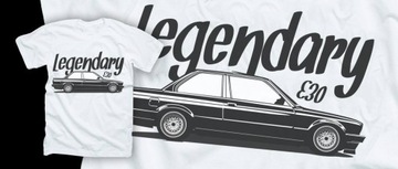 Футболка BMW LEGENDARY E30 автомобильная футболка