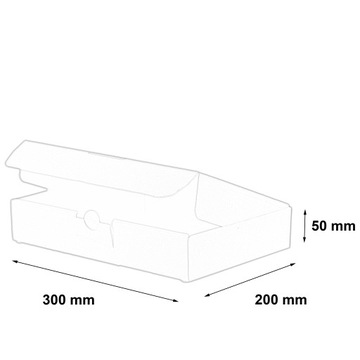 КОРОБКА 300x200x50 НА ЗАКАЗ 10шт. МАТОВЫЙ ЧЕРНЫЙ